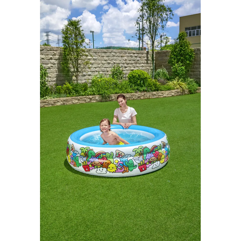 Wytrzymały basen dmuchany Bestway do kąpieli i zabawy w ogrodzie