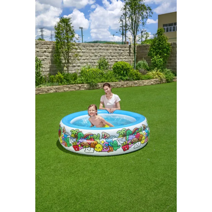 Wytrzymały basen dmuchany Bestway do kąpieli i zabawy w ogrodzie