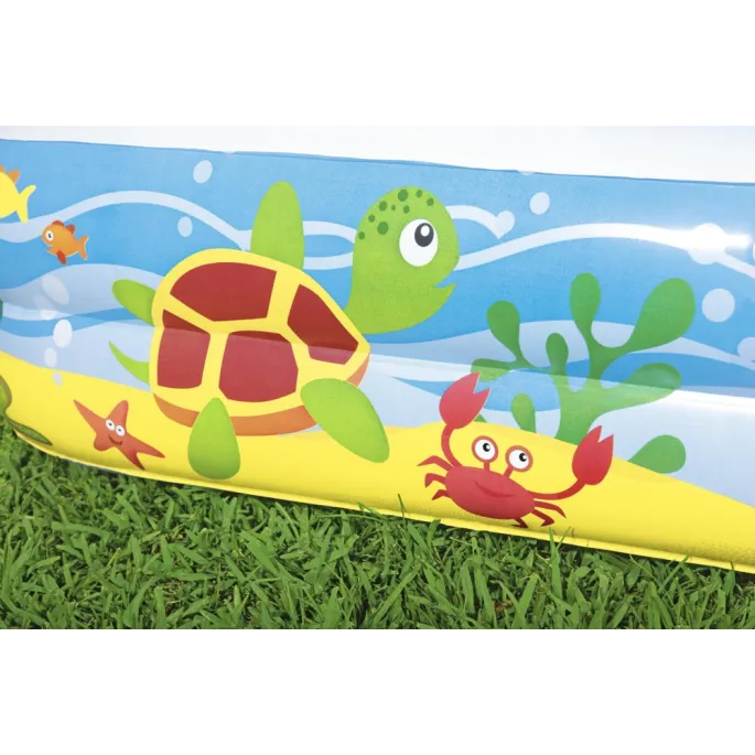 Dziecięcy basen dmuchany z daszkiem chroniącym przed słońcem