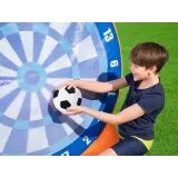 Kolorowa, pompowana tarcza do gry w piłkę o dużych wymiarach