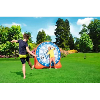 Stabilna tarcza dmuchana z możliwością napełnienia podstawy wodą