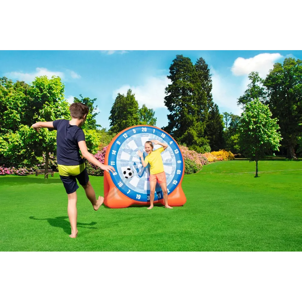 Stabilna tarcza dmuchana z możliwością napełnienia podstawy wodą