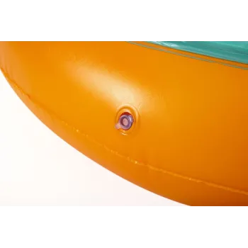 Okrągła dmuchana trampolina do skakania dla dwóch dzieci