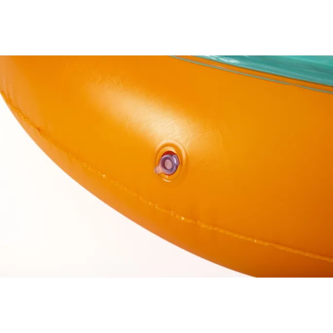 Okrągła dmuchana trampolina do skakania dla dwóch dzieci