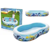 Basen dmuchany Ocean Bestway niebieski dla dzieci w ogrodzie