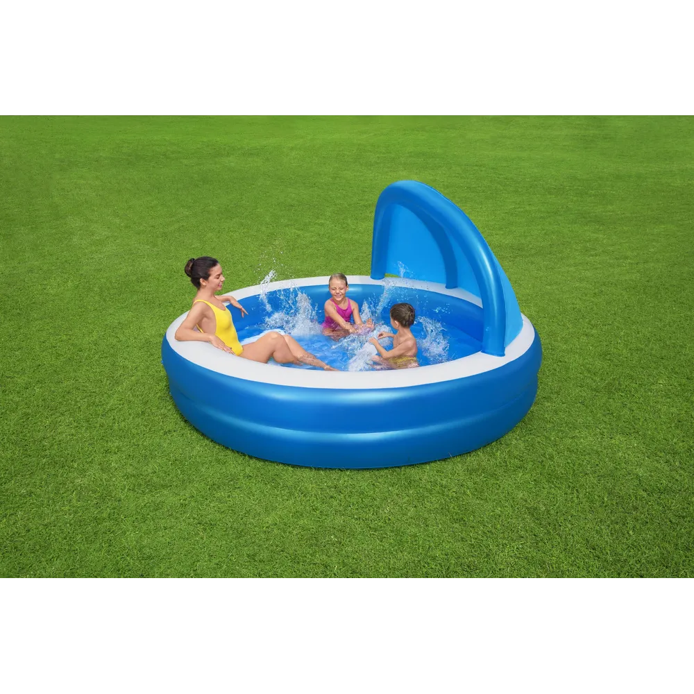 Łatwy w montażu basen dmuchany z łatką naprawczą w zestawie