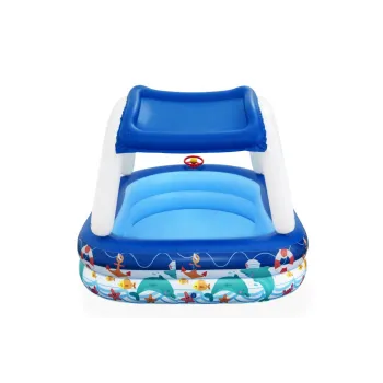 Stabilny basen dmuchany Bestway z morską grafiką do rodzinnej rekreacji