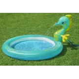 Dziecięcy basen z fontanną wodną i konikiem morskim do ogrodu