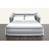 Materac dmuchany 233x196x80 cm z zagłówkiem i uchwytami na napoje