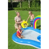 barwna konstrukcja dmuchanego placu zabaw z bezpiecznego PVC