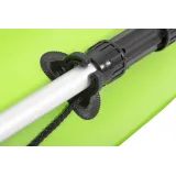 Bezpieczny kajak na wodę z linką bezpieczeństwa oraz akcesoriami w komplecie