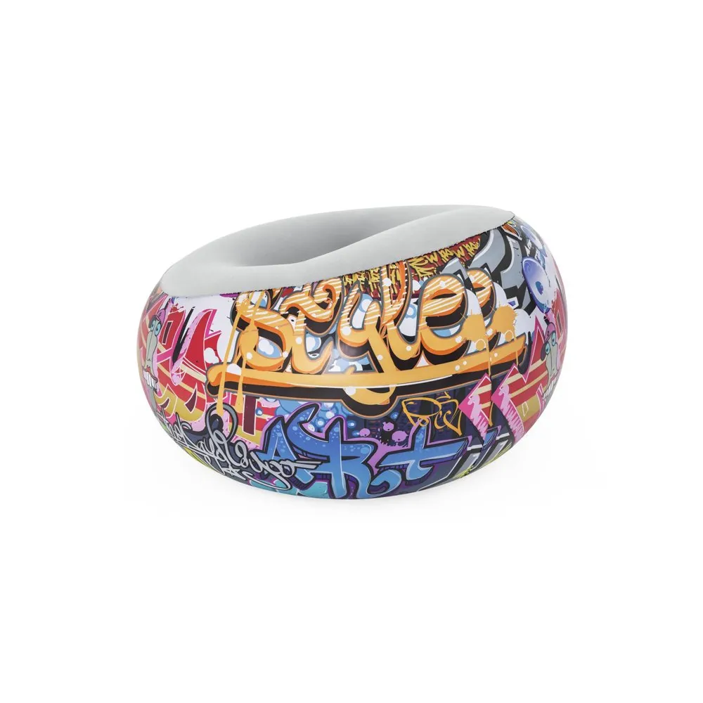 wygodne siedzisko flokowane 112 x 112 x 66 cm