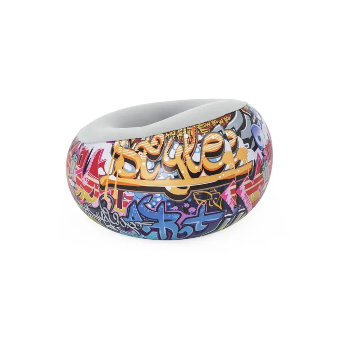 wygodne siedzisko flokowane 112 x 112 x 66 cm