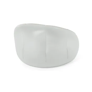 Podświetlany fotel dmuchany z flokowaną powierzchnią, widok z boku