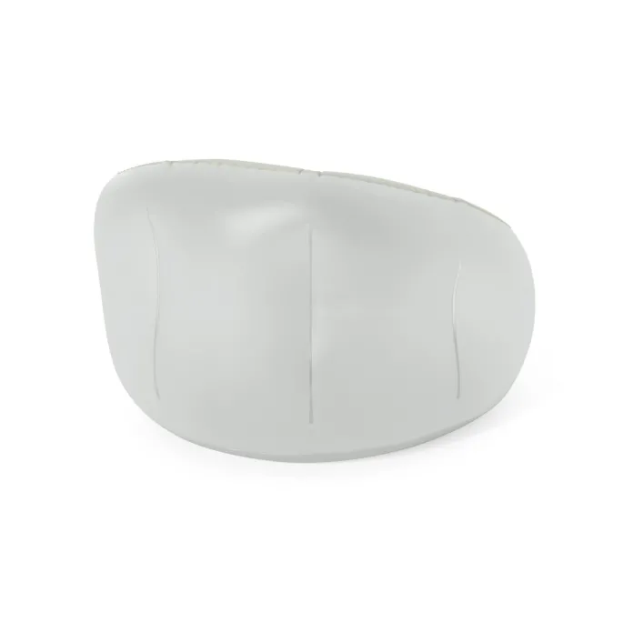 Podświetlany fotel dmuchany z flokowaną powierzchnią, widok z boku