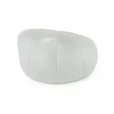 Podświetlany fotel dmuchany z flokowaną powierzchnią, widok z boku