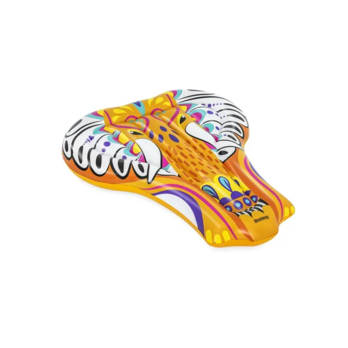 Kolorowy materac do pływania o wymiarach 183 x 153 cm