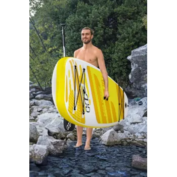 Bezpieczna smycz i zestaw naprawczy z deską SUP Bestway 65348