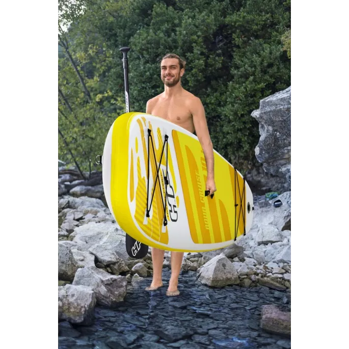 Bezpieczna smycz i zestaw naprawczy z deską SUP Bestway 65348