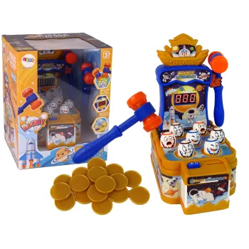 Gra zręcznościowa z młotkiem i motywem kosmosu dla dzieci