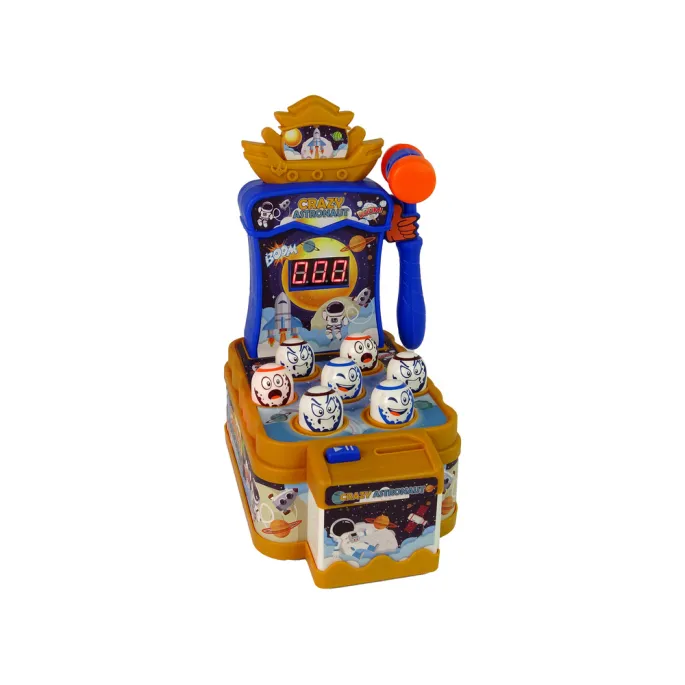 Plansza do gry uderz młotkiem z planetami i światłami LED