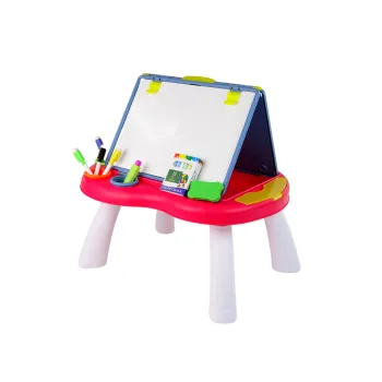 Tablica 2w1 Stolik Kredowa Pisaki Gra Chińczyk Węże