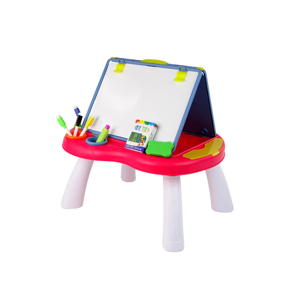 Tablica 2w1 Stolik Kredowa Pisaki Gra Chińczyk Węże