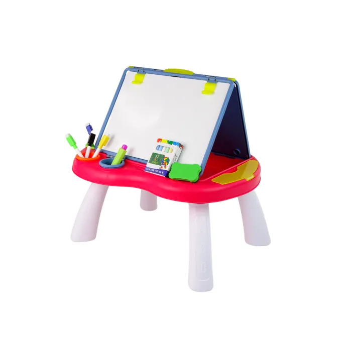 Tablica 2w1 Stolik Kredowa Pisaki Gra Chińczyk Węże