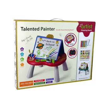 Tablica 2w1 Stolik Kredowa Pisaki Gra Chińczyk Węże