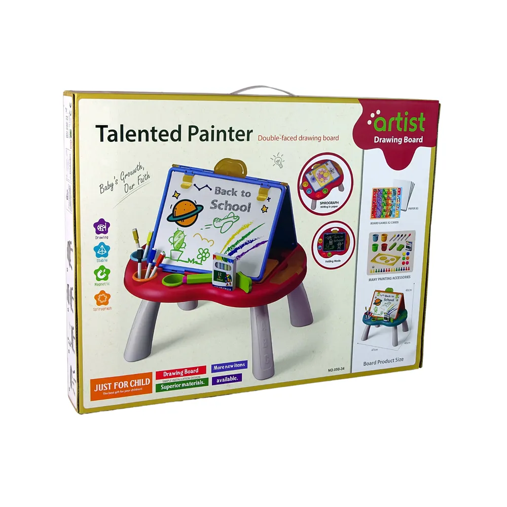 Tablica 2w1 Stolik Kredowa Pisaki Gra Chińczyk Węże