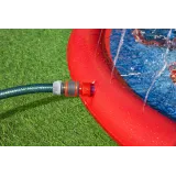 Zbliżenie na detale licencjonowanego nadruku Spider-man na macie