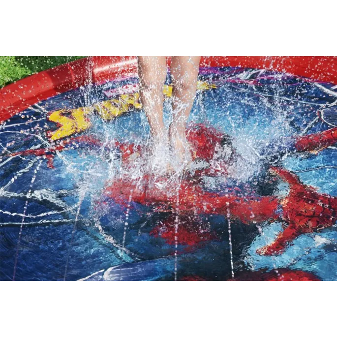 Dmuchany brodzik Spider-man gotowy do szybkiego montażu i zabawy