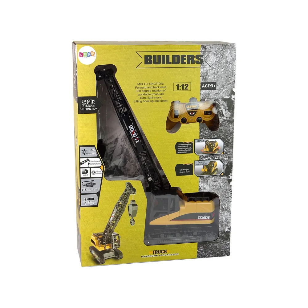 Zestaw dźwig zdalnie sterowany 1:12 z akumulatorem i ładowarką