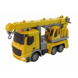 Zdalnie sterowany pojazd dźwig w realistycznej zabawie dziecięcej