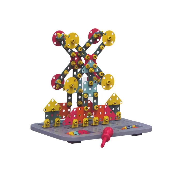 Dziecięcy komplet klocków i narzędzi rozwijający zdolności manualne