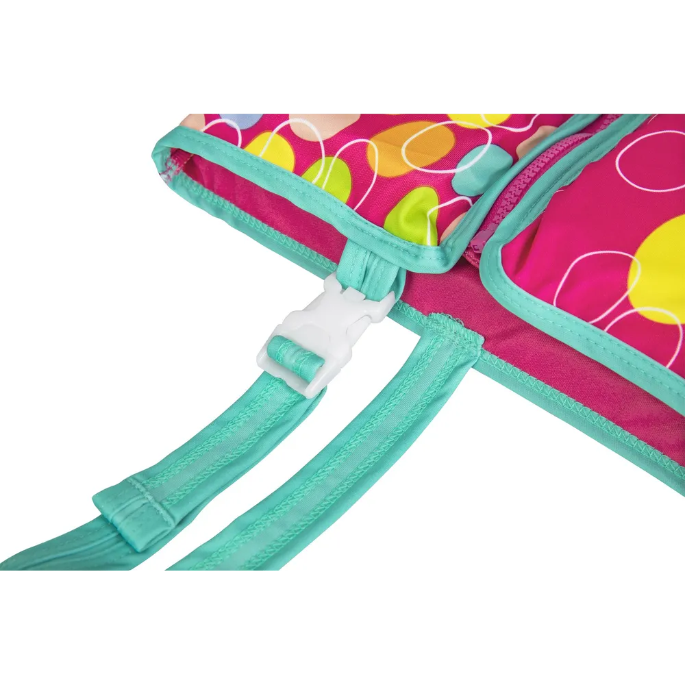 Kamizelka pływacka Bestway 32176 dla dziewczynki na tle wody