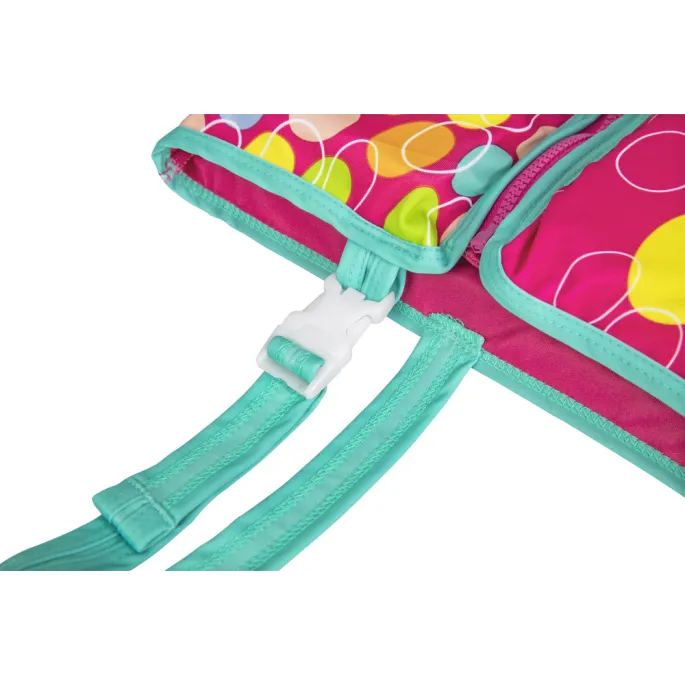 Kamizelka pływacka Bestway 32176 dla dziewczynki na tle wody