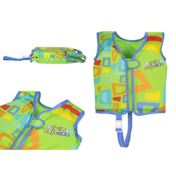 Kamizelka do nauki pływania Bestway zielona dla dzieci 11-19 kg