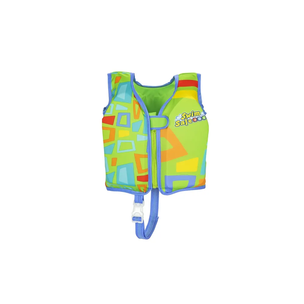 Bezpieczna dziecięca kamizelka do pływania w kolorze zielonym 51 cm