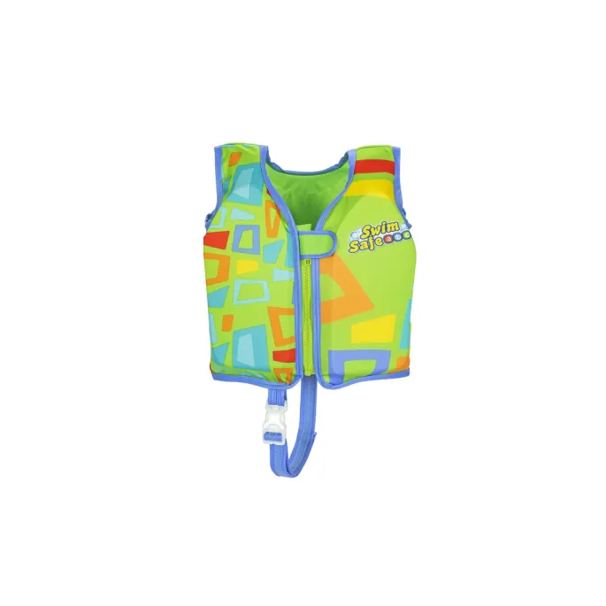 Bezpieczna dziecięca kamizelka do pływania w kolorze zielonym 51 cm