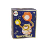 Kolorowy miś kosmonauta jako edukacyjna zabawka prysznicowa do wanienki