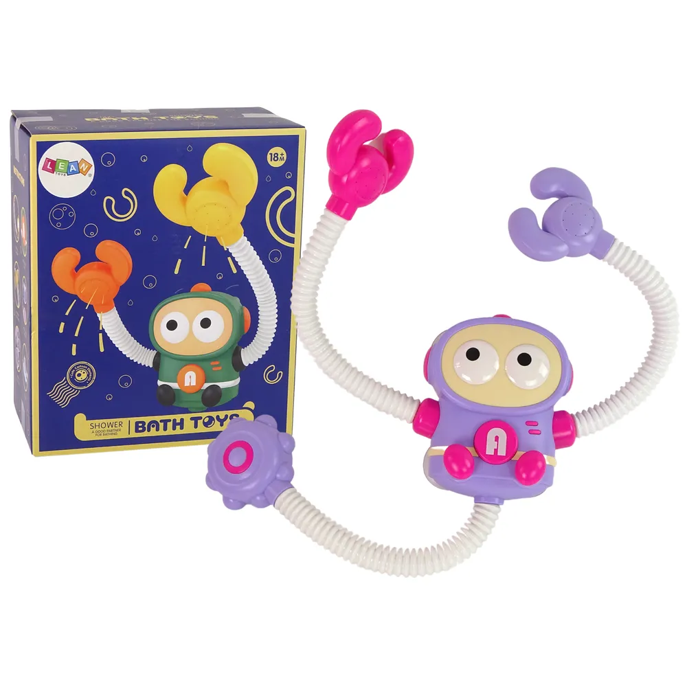 Krab Kosmonauta do kąpieli z prysznicem na baterie dla dzieci w wannie