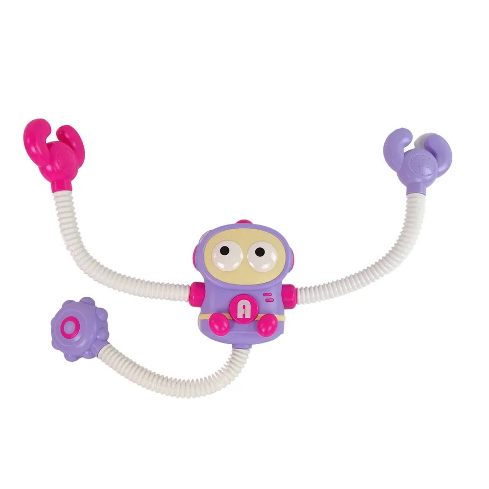 Kolorowa zabawka do wody Krab Kosmonauta z elastycznym wężem prysznicowym