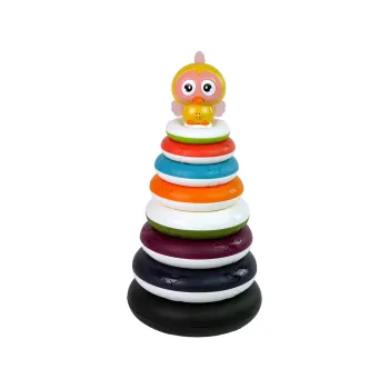 Edukacyjna Piramidka z Obręczami Kółka Kaczuszka