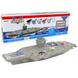 Duży statek lotniskowiec zabawka z efektami dźwiękowymi i świetlnymi