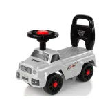 Jeździk dziecięcy QX-5500-2 ze stabilną podstawą oraz oparciem, kolor srebrny