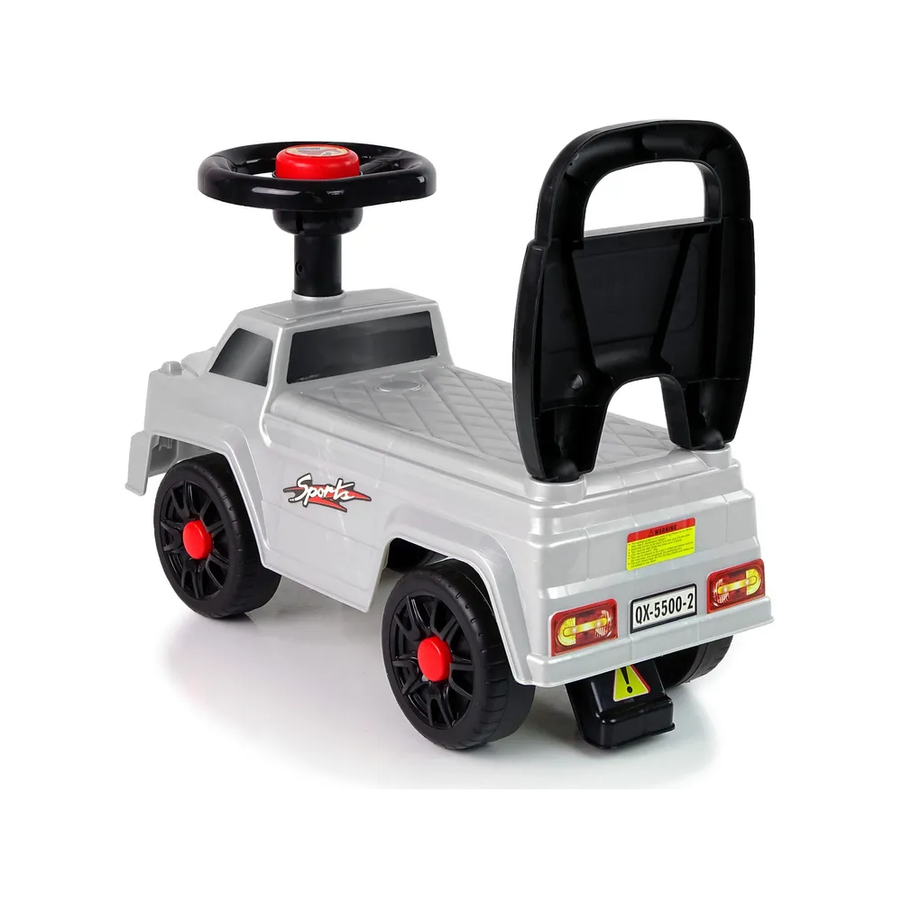 Bezpieczny jeździk QX-5500-2 – wygodne oparcie i szeroka podstawa dla malucha