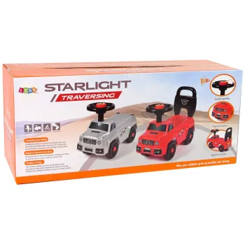 Samochód jeździk dziecięcy od 18 miesięcy, model QX-5500-2 w kolorze srebrnym