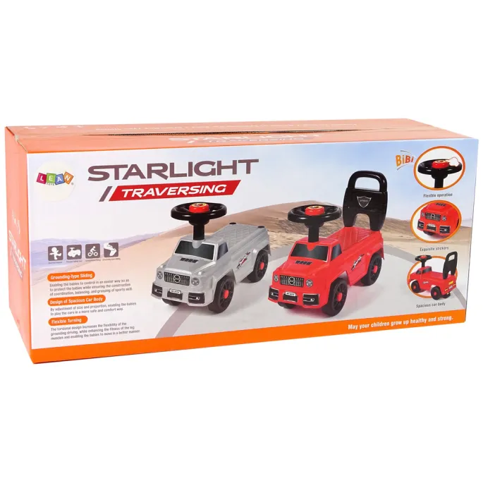 Bezpieczny samochód jeździk dla malucha w kolorze białym, model QX-5500-2