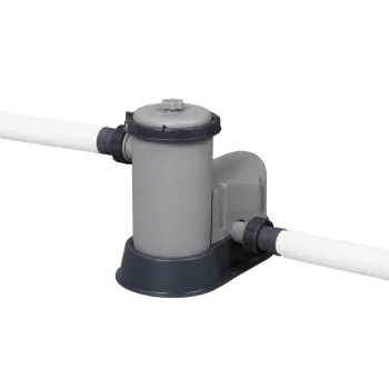 Pojemny basen stelażowy Bestway na tle letniego ogrodu